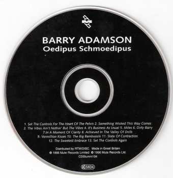 CD Barry Adamson: Oedipus Schmoedipus DIGI 613139