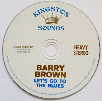 CD Barry Brown: Let's Go To The Blues 442702