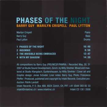 CD Barry Guy: Phases Of The Night 559308