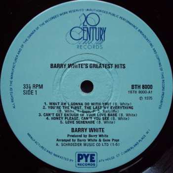 LP Barry White: Greatest Hits 41985