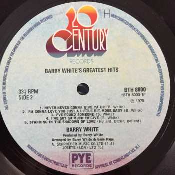 LP Barry White: Greatest Hits 643937