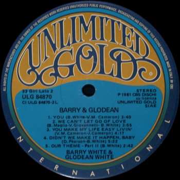 LP Barry White: Barry & Glodean 631165