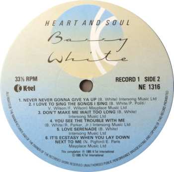 2LP Barry White: Heart And Soul 632299