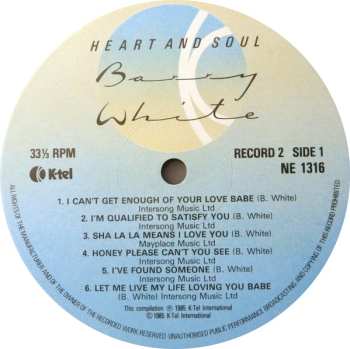 2LP Barry White: Heart And Soul 632299