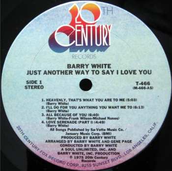 LP Barry White: Just Another Way To Say I Love You 527227