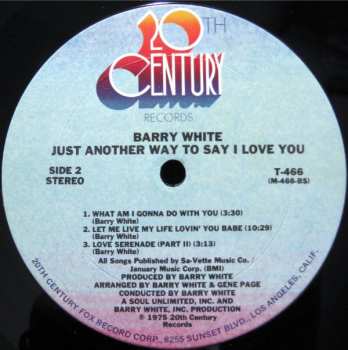 LP Barry White: Just Another Way To Say I Love You 527227