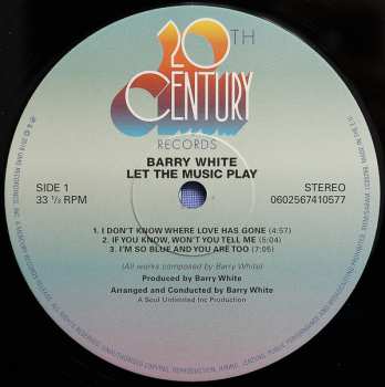 LP Barry White: Let The Music Play 20138