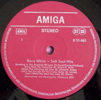 LP Barry White: Soft Soul Hits 631146