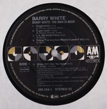 LP Barry White: Barry White: The Man Is Back! 630127