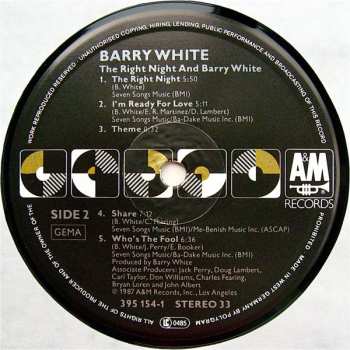 LP Barry White: The Right Night & Barry White 631160