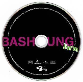 CD Alain Bashung: Live '81 614068