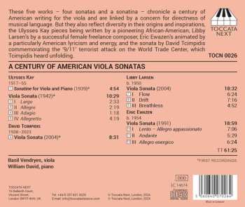 CD Basil Vendryes: A Century Of American Viola Sonatas 567612