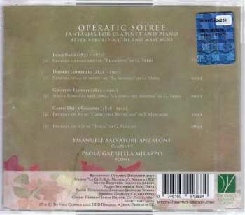 CD Luigi Bassi: Operatic Soiree Fantasias For Clarinet And Piano After Verdi, Puccini And Mascagni 599906