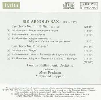 CD Raymond Leppard: Symphony No 1 / Symphony No 7 658857