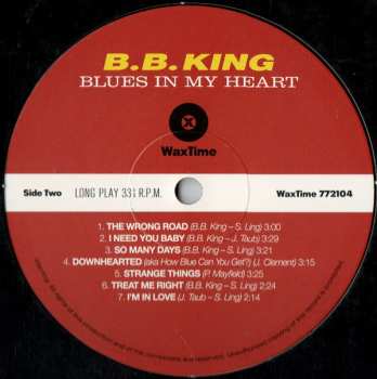 LP B.B. King: Blues In My Heart LTD 327604