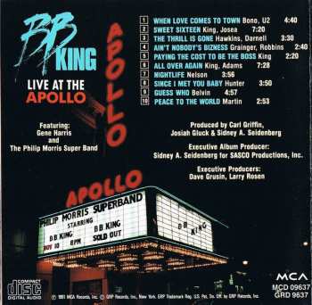 CD B.B. King: Live At The Apollo 653110