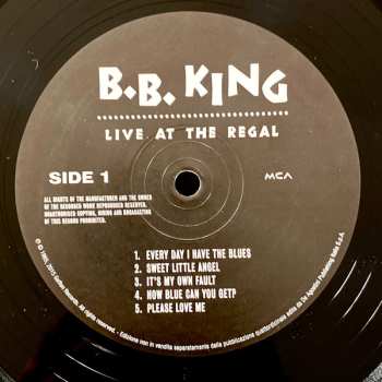 LP B.B. King: Live At The Regal 466567