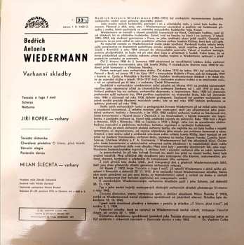 LP Bedřich Antonín Wiedermann: Varhanní Skladby 507356