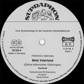 2LP Bedřich Smetana: Mein Vaterland 652762