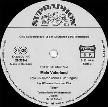 2LP Bedřich Smetana: Mein Vaterland 652762