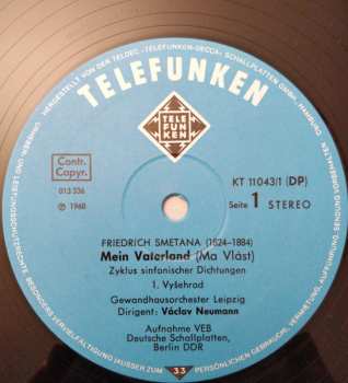 2LP Bedřich Smetana: Ma Vlast = Mein Vaterland = My Country 623854