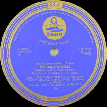 3LP Bedřich Smetana: Prodaná Nevěsta (3xLP+ BOOKLET) 363957