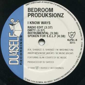 LP Bedroom Produksionz: S.E.L.F. / I Know Ways 597114