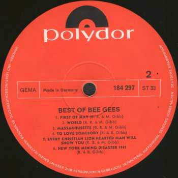 LP Bee Gees: Best Of Bee Gees 638379