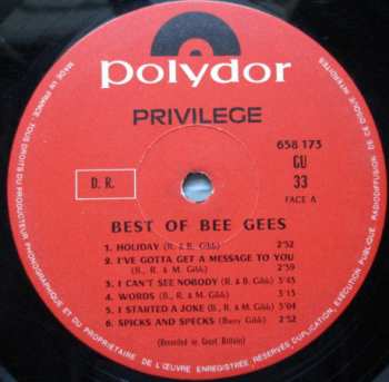 LP Bee Gees: Best Of Bee Gees 641644