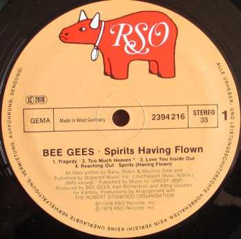 LP Bee Gees: Spirits Having Flown 663810