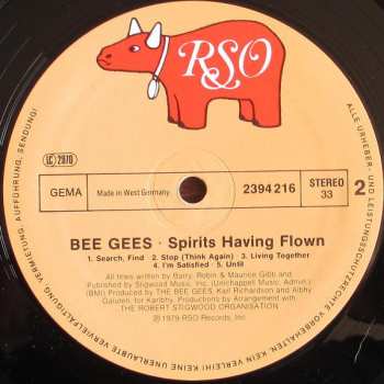 LP Bee Gees: Spirits Having Flown 663810