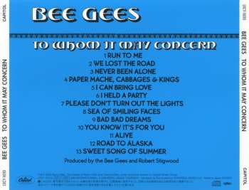 CD Bee Gees: To Whom It May Concern = トゥ・フーム・イット・メイ・コンサーン 578737