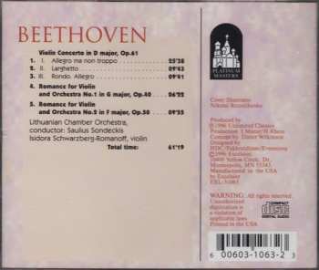 CD Ludwig van Beethoven: Violin Concerto In D Major, Op. 61 / Romance For Violin And Orchestra No. 1 In G Major, Op. 40 / Romance For Violin And Orchestra No. 2 In F Major, Op. 50 644692