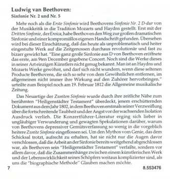 CD Ludwig van Beethoven: Symphonies Nos. 2 And 5 658237