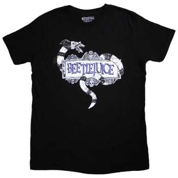 Merch Beetlejuice: Beetlejuice Unisex T-shirt: Snake Badge (small) S