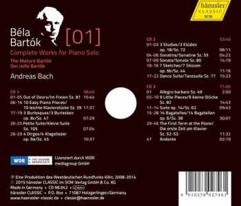 CD Béla Bartók: Complete Works For Piano Solo [1] - The Mature Bartók 437342