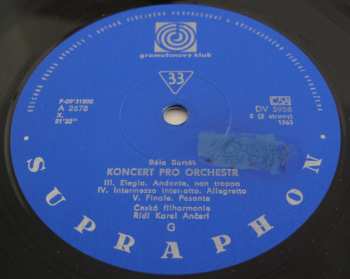 LP The Czech Philharmonic Orchestra: Koncert Pro Orchestr 543862