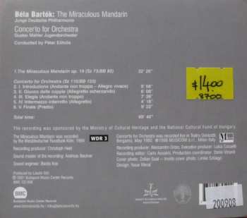 CD Béla Bartók: The Miraculous Mandarin // Concerto For Orchestra 557110