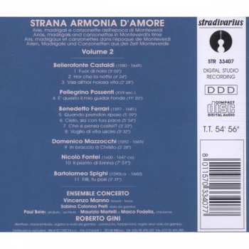 CD Benedetto Ferrari: Strana Armonia D'Amore Vol. 2 331316