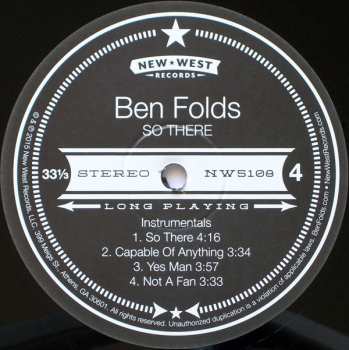 2LP Ben Folds: So There 66981