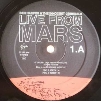 4LP Ben Harper & The Innocent Criminals: Live From Mars 565421