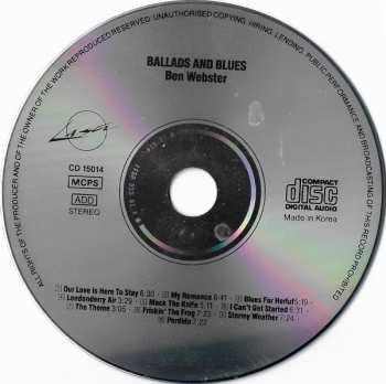 CD Ben Webster: Ballads And Blues 545963