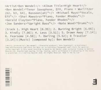 CD Ben Wendel: High Heart 492122