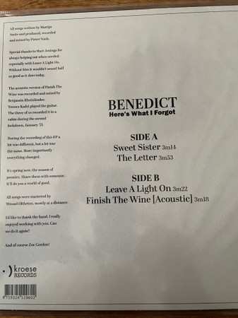 EP Benedict: Here's What I Forgot 574564