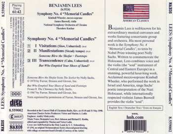 CD Benjamin Lees: Symphony No. 4 "Memorial Candles" 571804