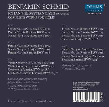 5CD Benjamin Schmid: Complete Works For Violin 426897