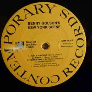 LP Benny Golson: Benny Golson's New York Scene 657911