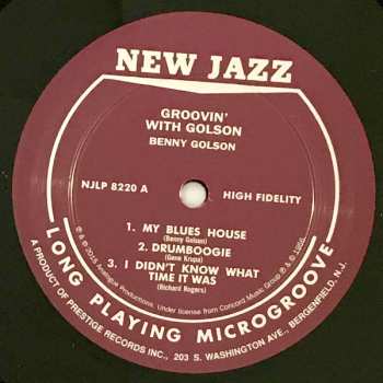 LP Benny Golson: Groovin' With Golson LTD | NUM 512081