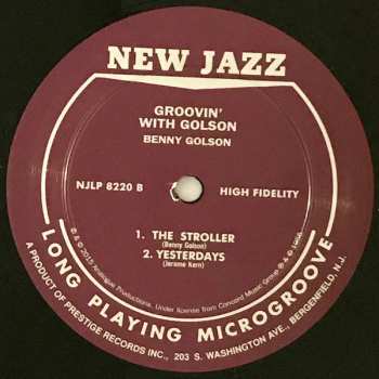 LP Benny Golson: Groovin' With Golson LTD | NUM 512081