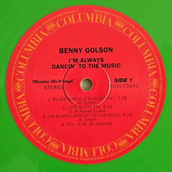 LP Benny Golson: I'm Always Dancin' To The Music CLR | LTD 637608